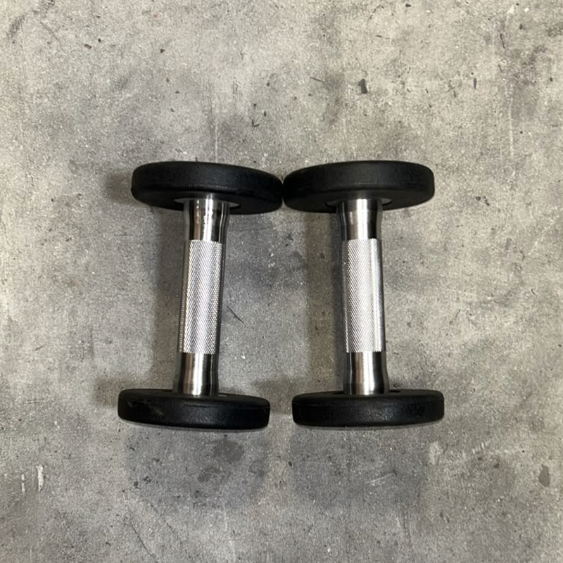 Round Rubber Dumbbells Unbranded - Second Hand Pairs