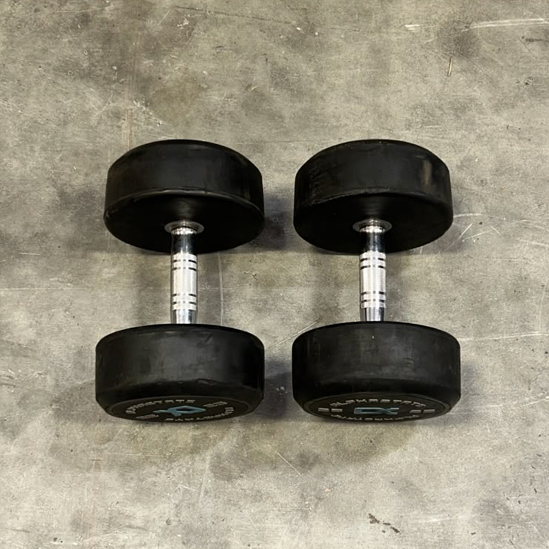 Round Rubber Dumbbells Set - Second Hand