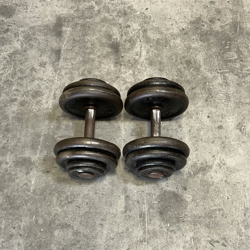 Cast Iron Dumbbells Set - Second Hand