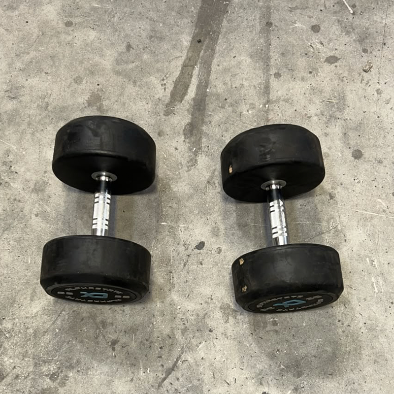 Round Rubber Dumbbells Set - Second Hand
