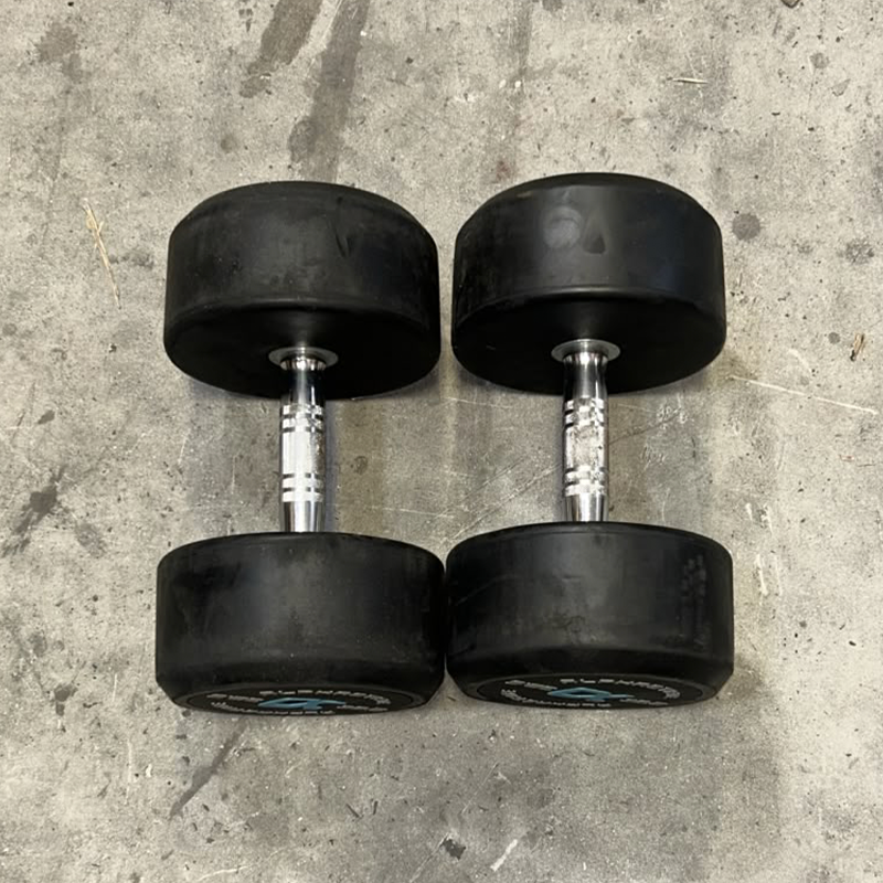 Round Rubber Dumbbells Set - Second Hand