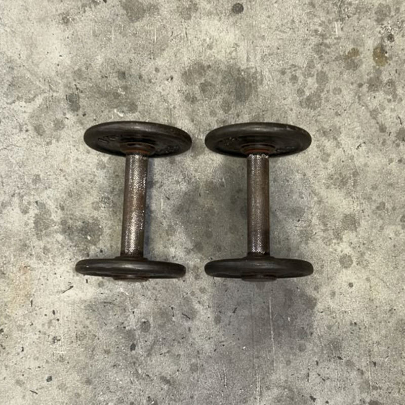 Cast Iron Dumbbells Set - Second Hand