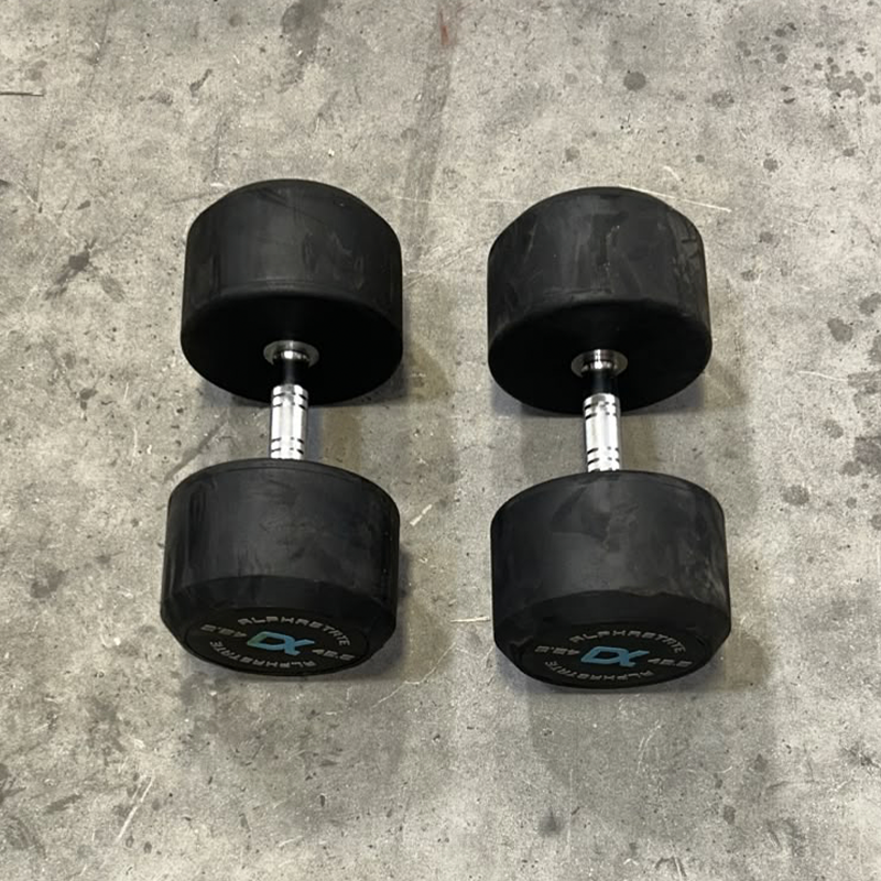 Round Rubber Dumbbells Set - Second Hand