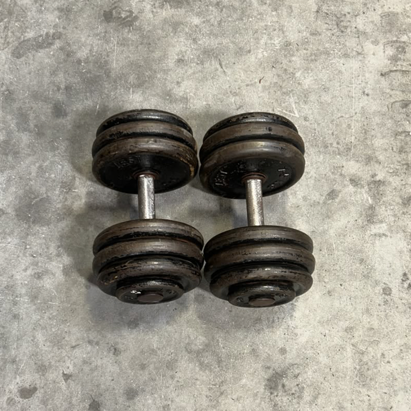 Cast Iron Dumbbells Set - Second Hand