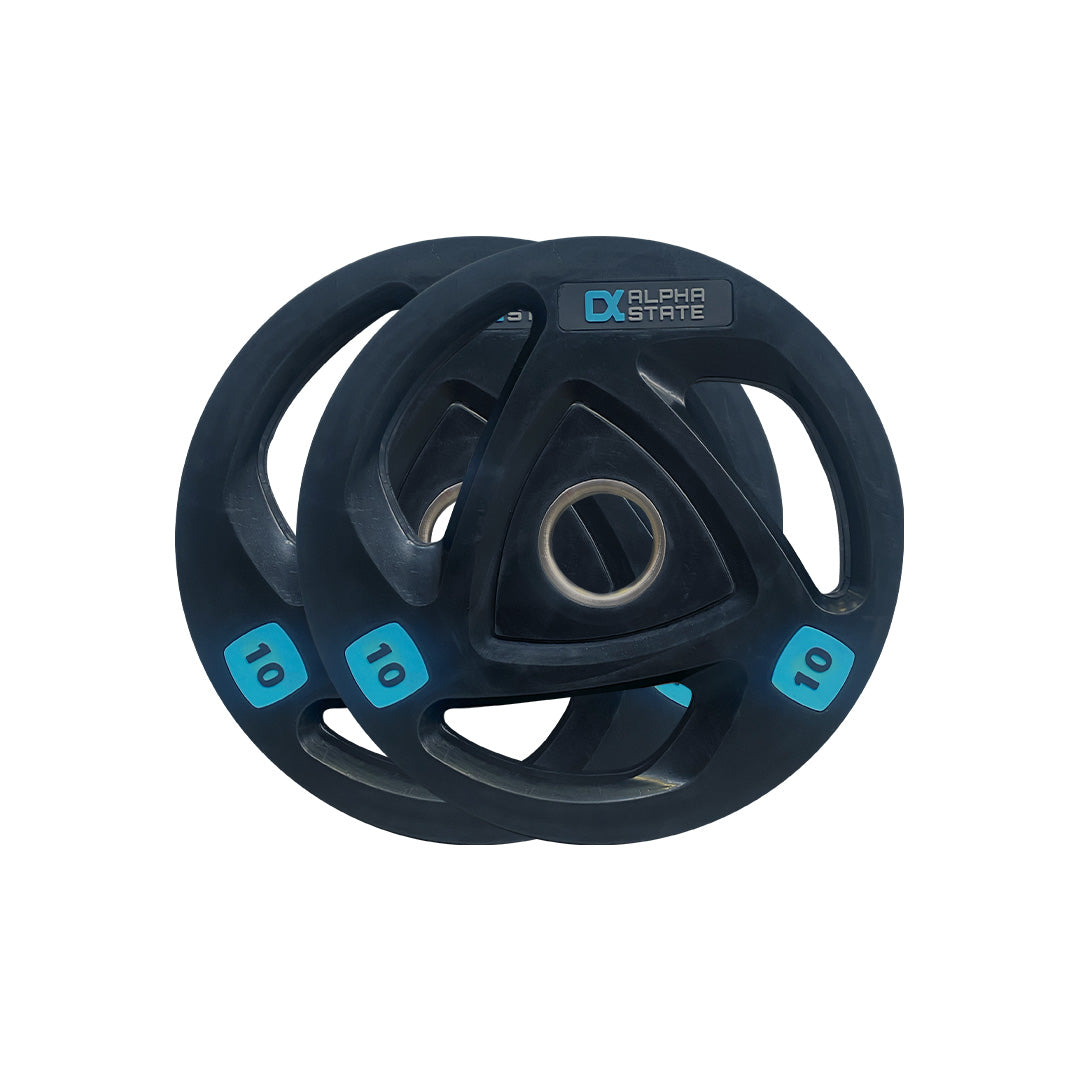 Tri-Grip Rubber Weight Plate