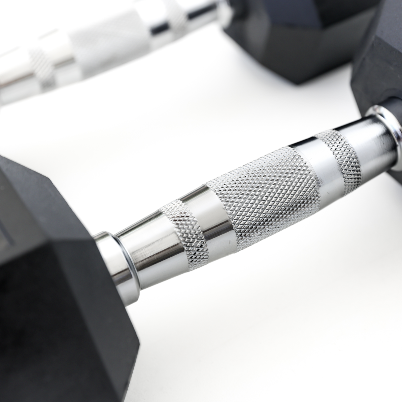 Hexagon Rubber Dumbbells Sale