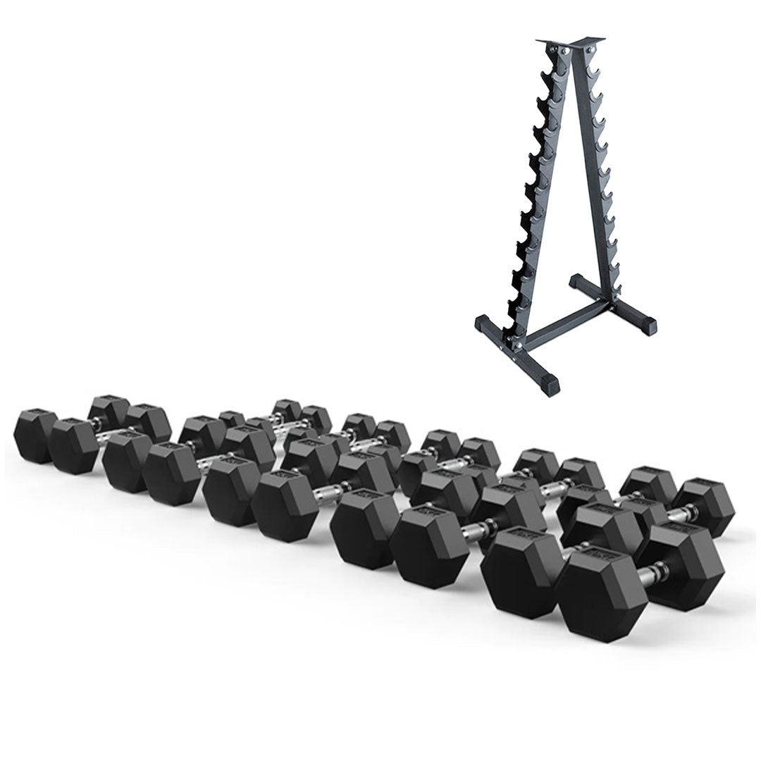 Functional Equipment Hexagon Dumbbell Set Rack Gym Concepts