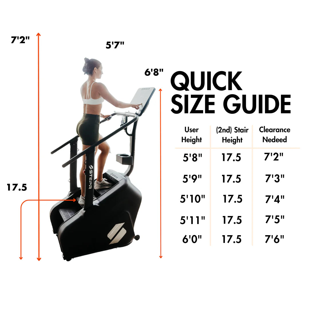 STEPR STAIR CLIMBER - 5.2" STAIR HEIGHT