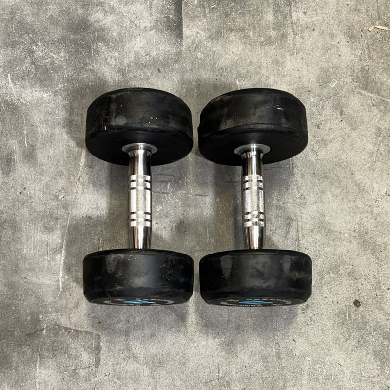 Round Rubber Dumbbells Set  - Second Hand