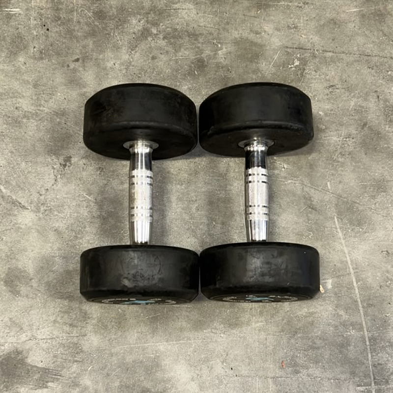 Round Rubber Dumbbells Set  - Second Hand