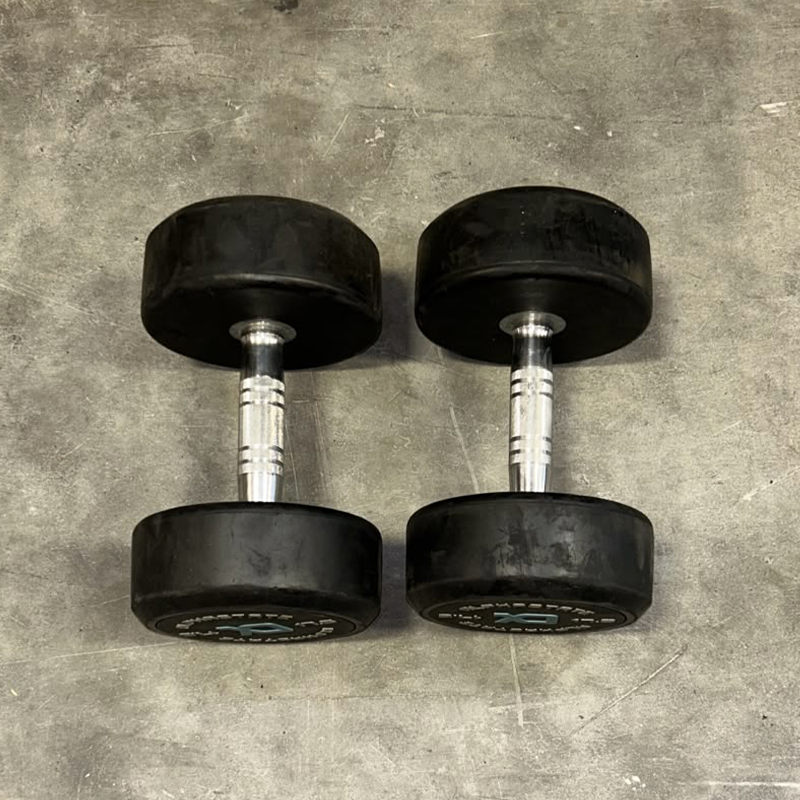 Round Rubber Dumbbells Set  - Second Hand