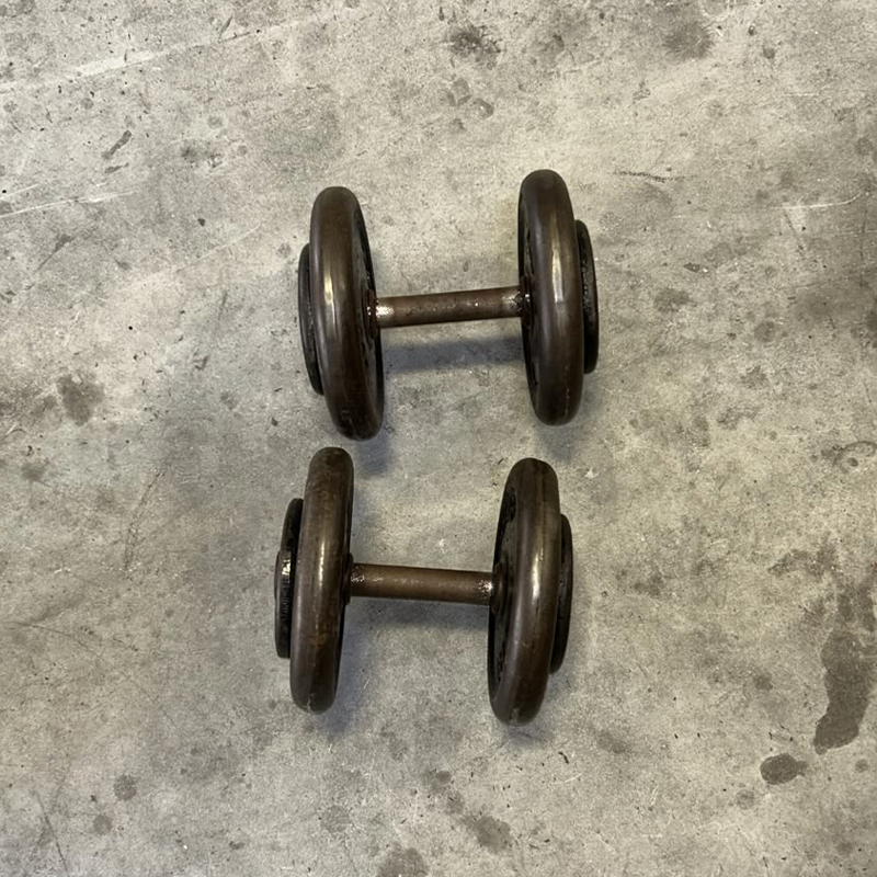Cast Iron Dumbbells Set - Second Hand