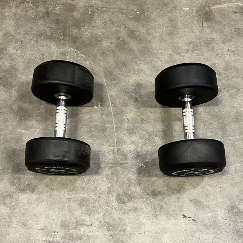 Round Rubber Dumbbells Set  - Second Hand