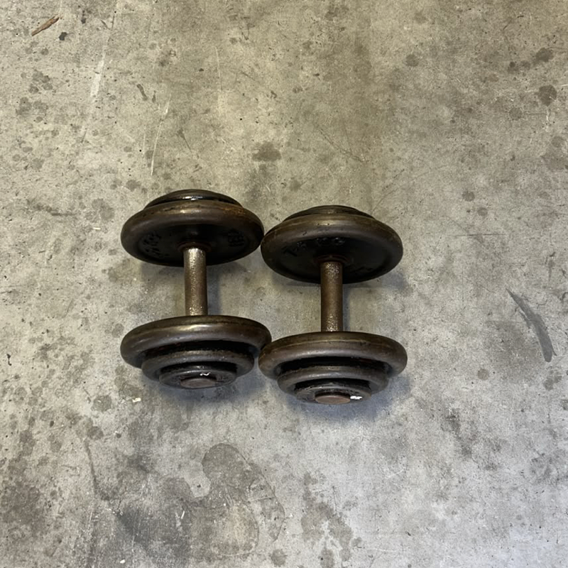 Cast Iron Dumbbells Set - Second Hand