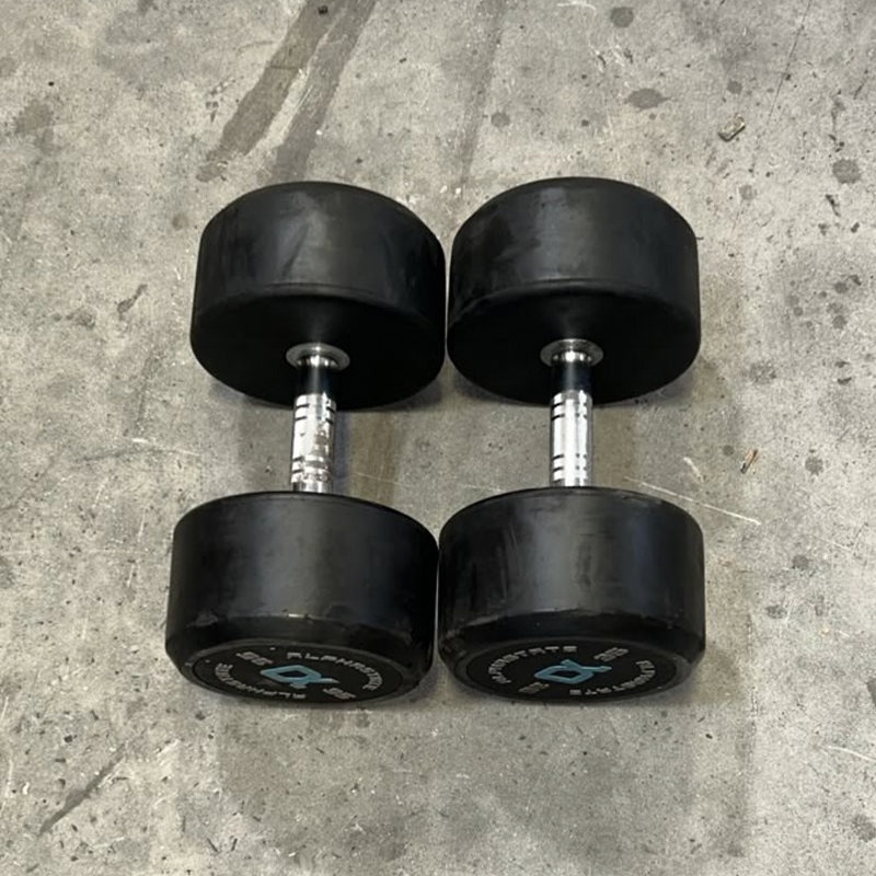 Round Rubber Dumbbells Set  - Second Hand