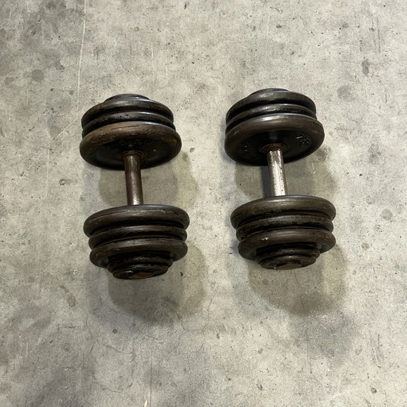 Cast Iron Dumbbells Set - Second Hand
