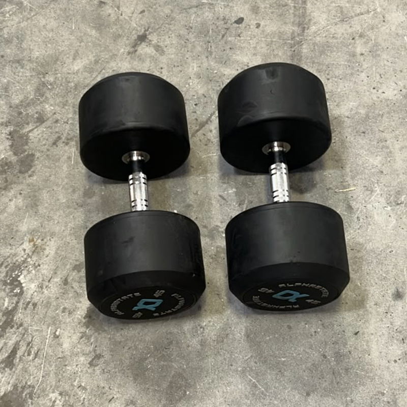 Round Rubber Dumbbells Set  - Second Hand