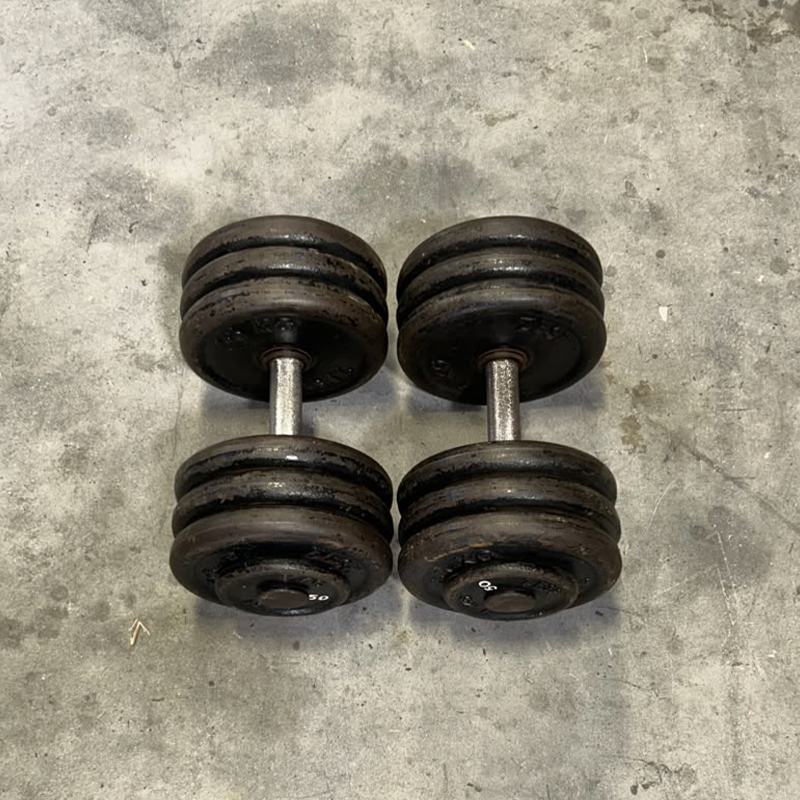 Cast Iron Dumbbells Set - Second Hand