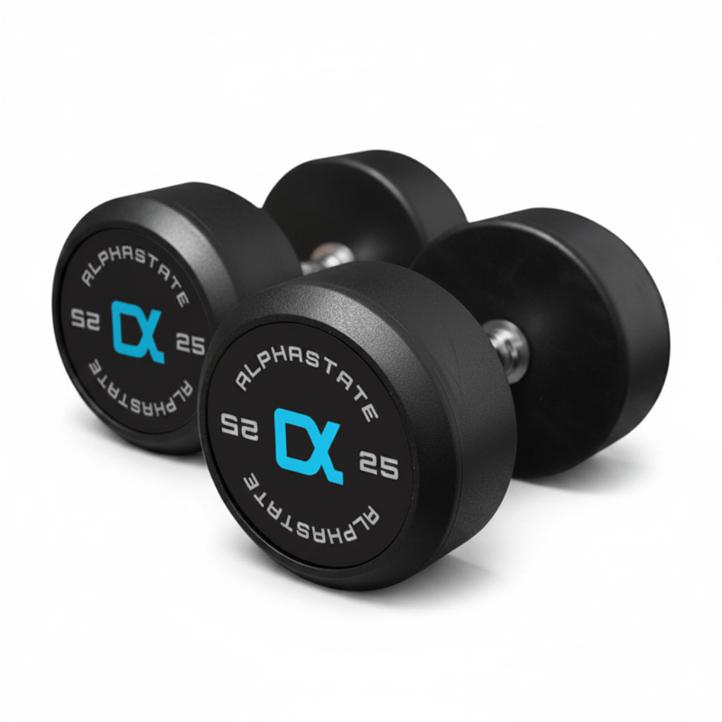 Round Rubber Dumbbell Set (32.5-50kg)