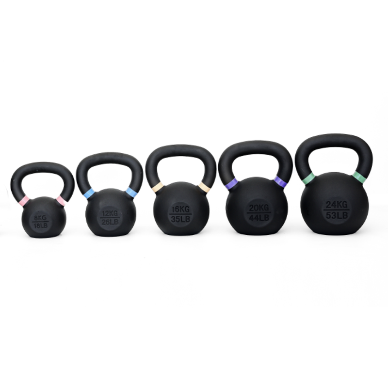 Cast Iron Kettlebell Set - 8/12/16/20/24kg