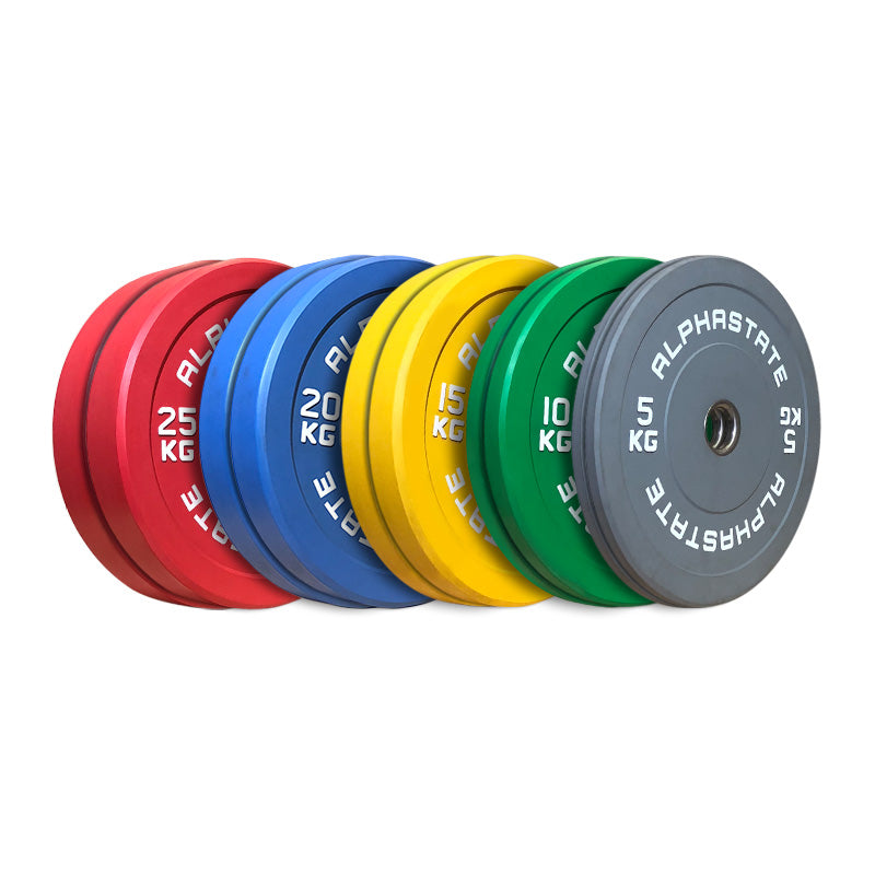 AlphaState Colour Bumper Plate Set - Gym Concepts