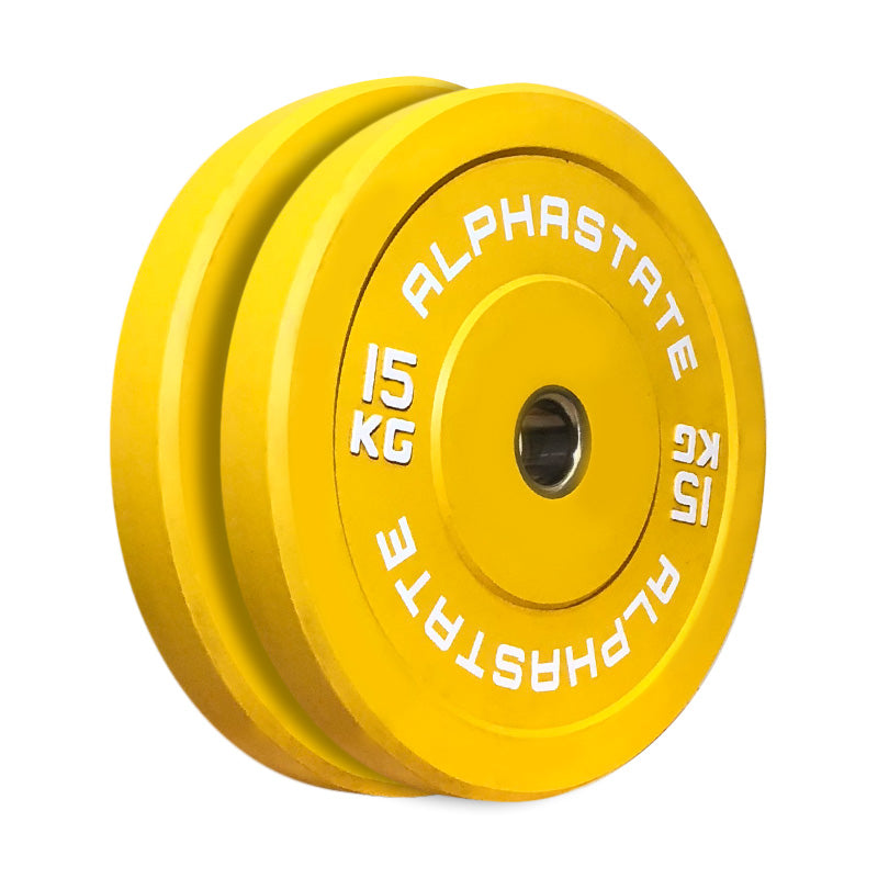 AlphaState Colour Bumper Plates - Gym Concepts